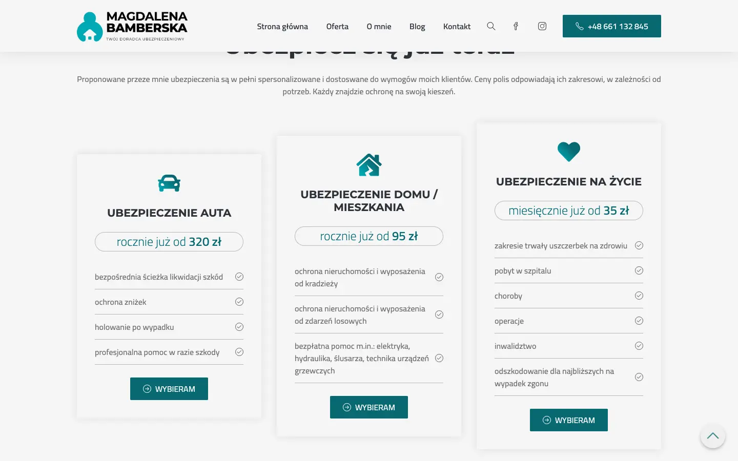 Trzy pakiety z ceną już od: auto, dom lub mieszkanie, życie
