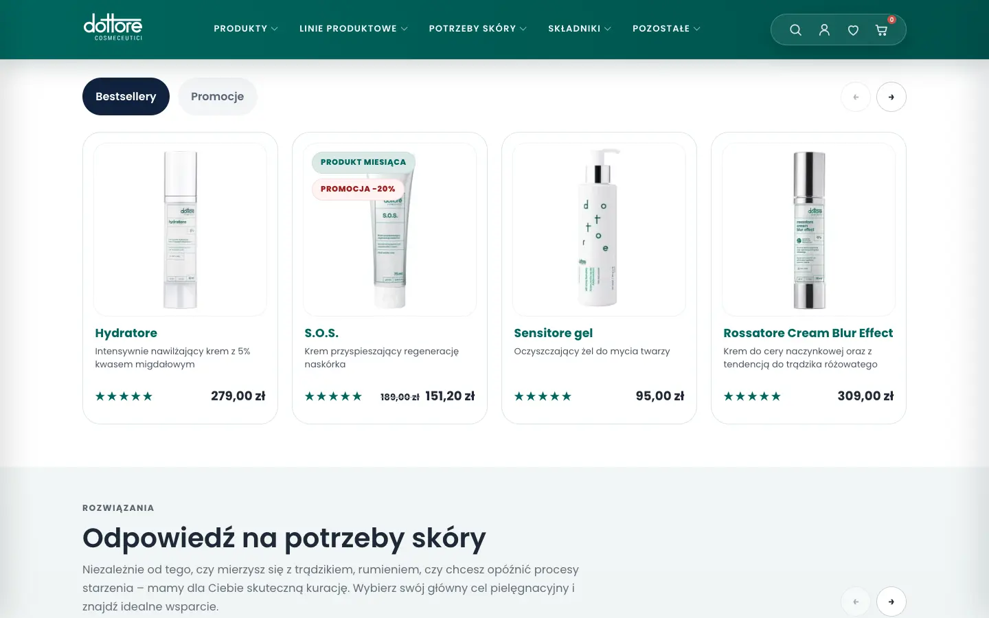 Bestsellers in the dottore.beauty store