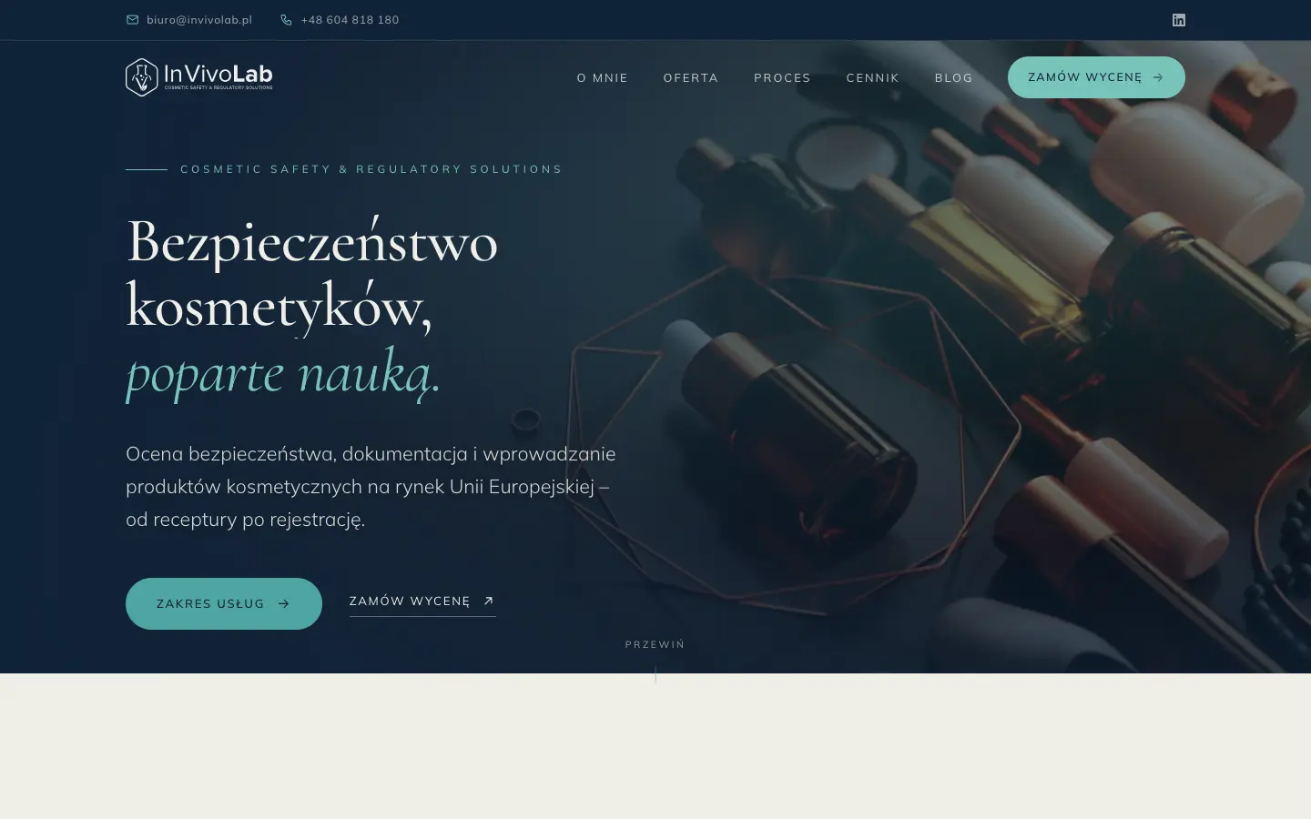 Strona invivolab.pl
