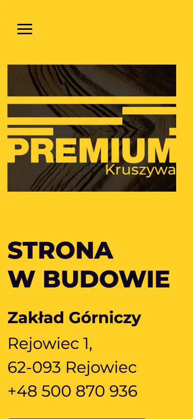 Strona tymczasowa na telefonie